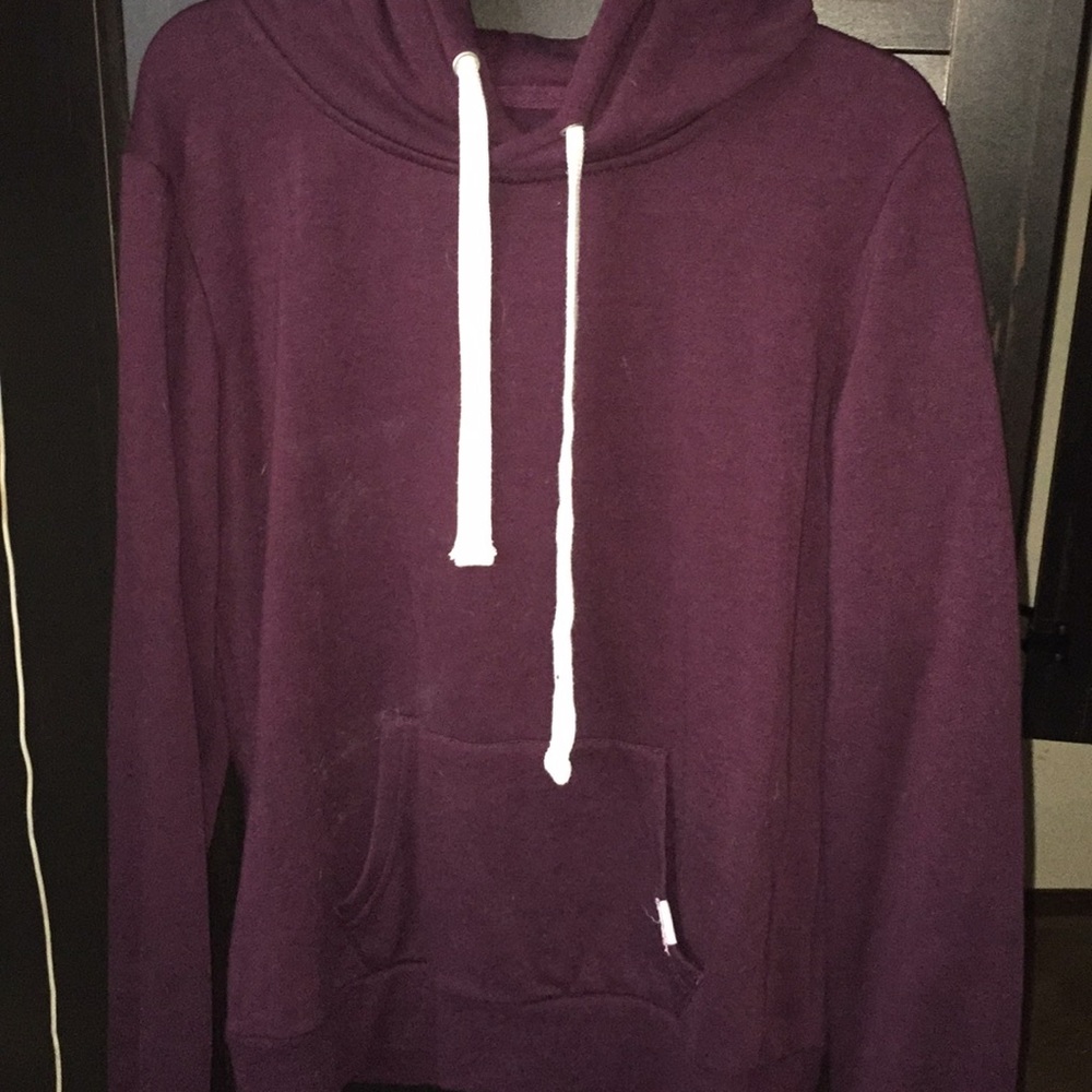 thick maroon hoodie
